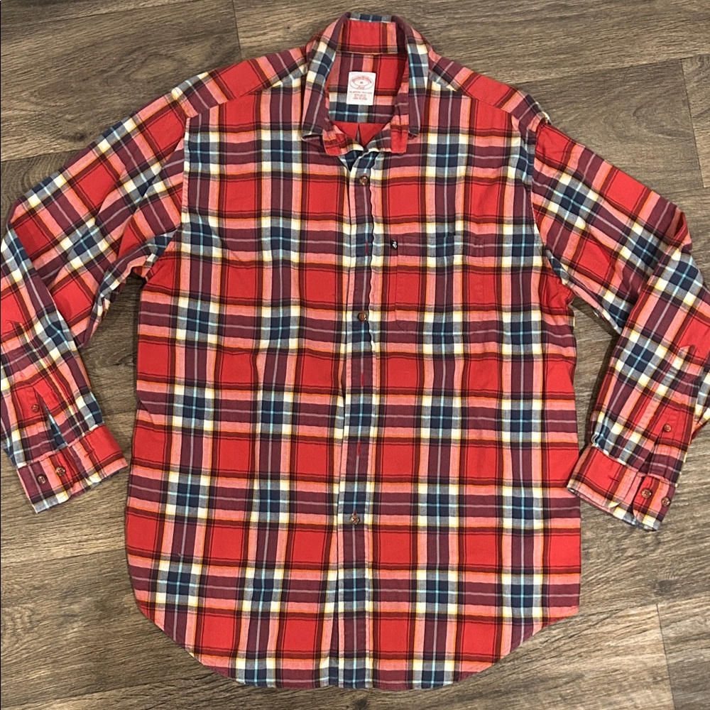 Brooks Brothers Men's Red Plaid Shirt